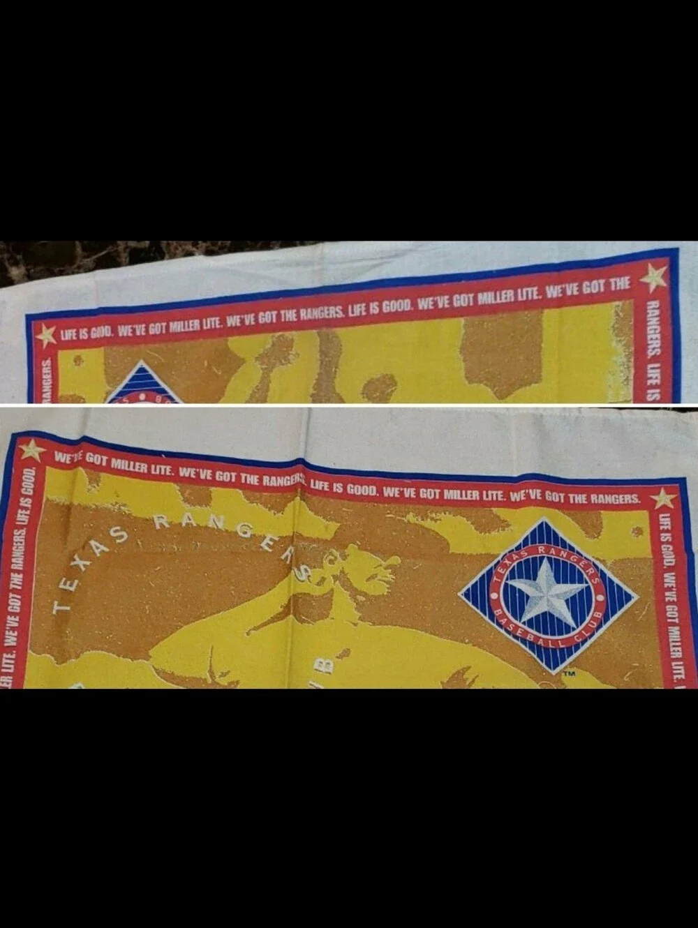 VTG 1990's Texas Rangers/Miller Lite 